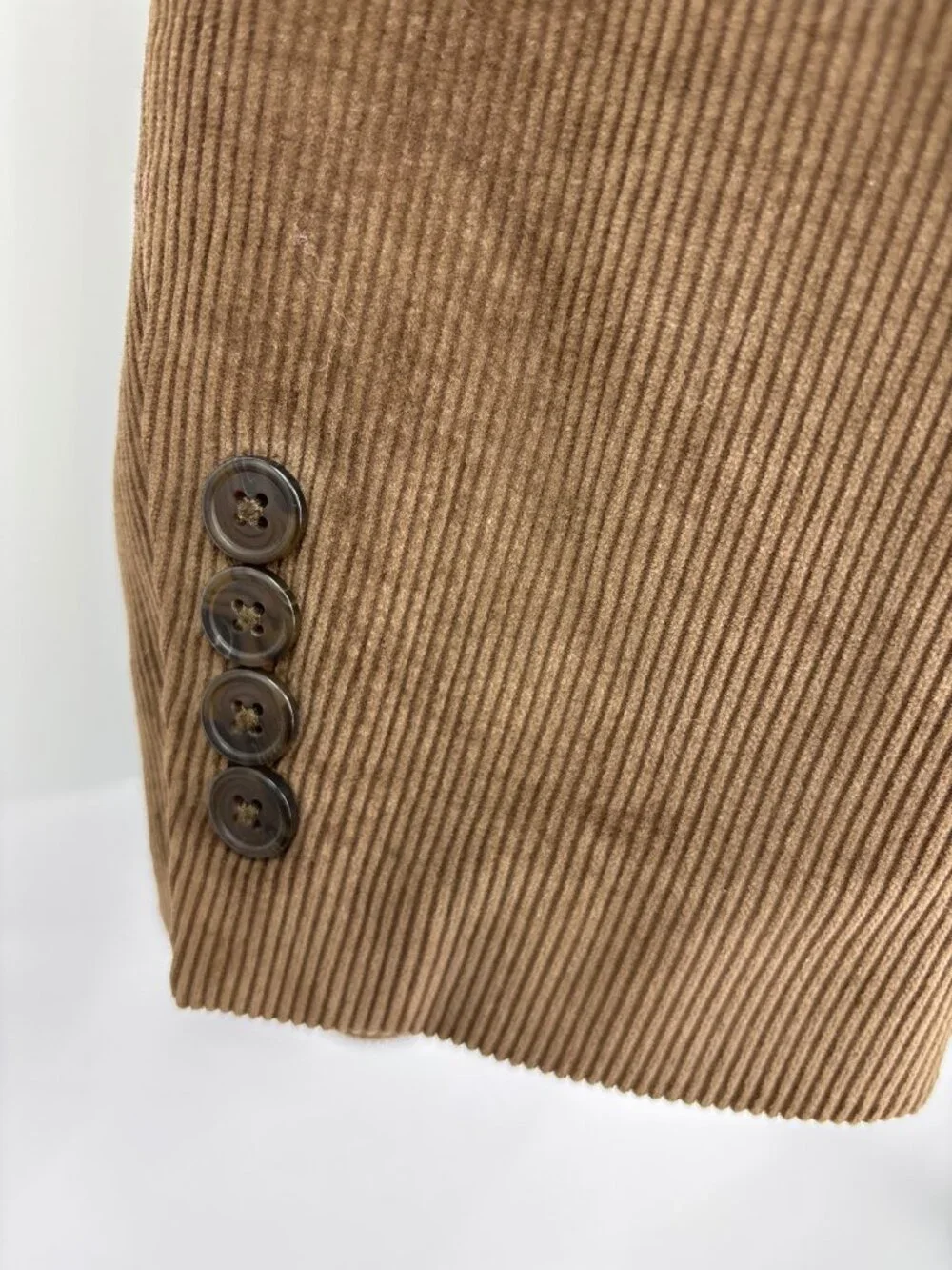 Saddlebred Mens Corduroy Sport Coat Blazer Jacket Brown 46 Long